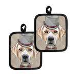 Hipster Labrador Retriever Print Pot Holders
