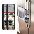 Hipster Labrador Retriever Print Refrigerator Handle Covers