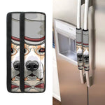 Hipster Labrador Retriever Print Refrigerator Handle Covers