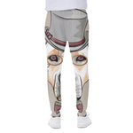 Hipster Labrador Retriever Print Scuba Joggers