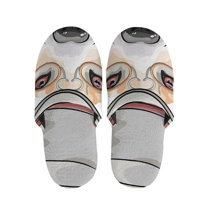 Hipster Labrador Retriever Print Slippers