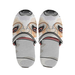 Hipster Labrador Retriever Print Slippers