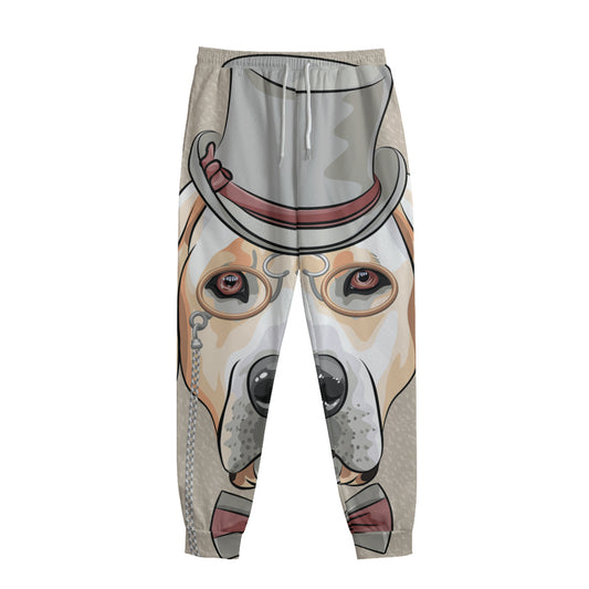 Hipster Labrador Retriever Print Sweatpants