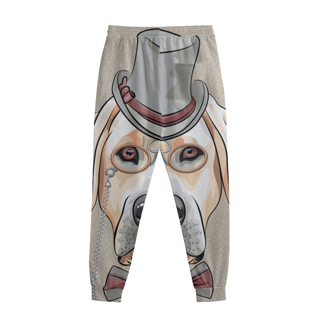 Hipster Labrador Retriever Print Sweatpants