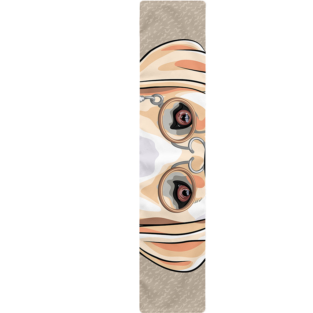 Hipster Labrador Retriever Print Table Runner