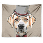 Hipster Labrador Retriever Print Tapestry