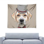 Hipster Labrador Retriever Print Tapestry
