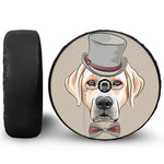 Hipster Labrador Retriever Print Tire Cover With Camera Hole