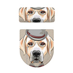 Hipster Labrador Retriever Print Toilet Lid And Tank Cover Set
