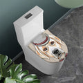 Hipster Labrador Retriever Print Toilet Lid Cover
