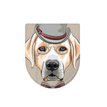 Hipster Labrador Retriever Print Toilet Lid Cover