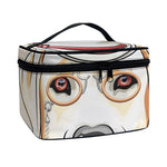 Hipster Labrador Retriever Print Travel Makeup Bag