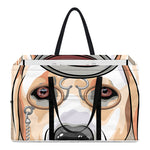 Hipster Labrador Retriever Print Utility Tote Bag