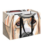 Hipster Labrador Retriever Print Utility Tote Bag