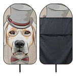 Hipster Labrador Retriever Print Waterproof Car Seat Cover
