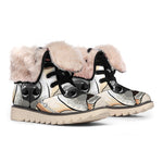 Hipster Labrador Retriever Print Winter Boots