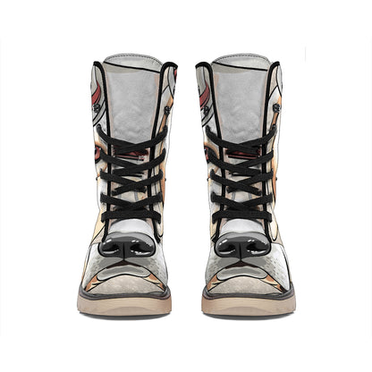 Hipster Labrador Retriever Print Winter Boots