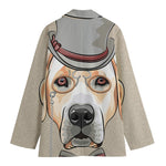 Hipster Labrador Retriever Print Women's Blazer