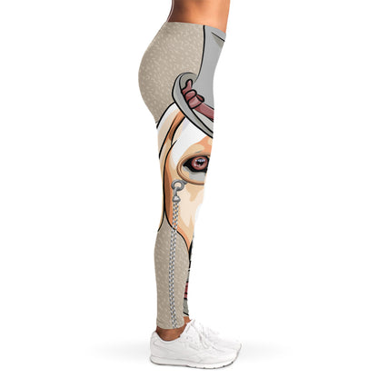 Hipster Labrador Retriever Print Women's Leggings