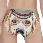 Hipster Labrador Retriever Print Women's Panties