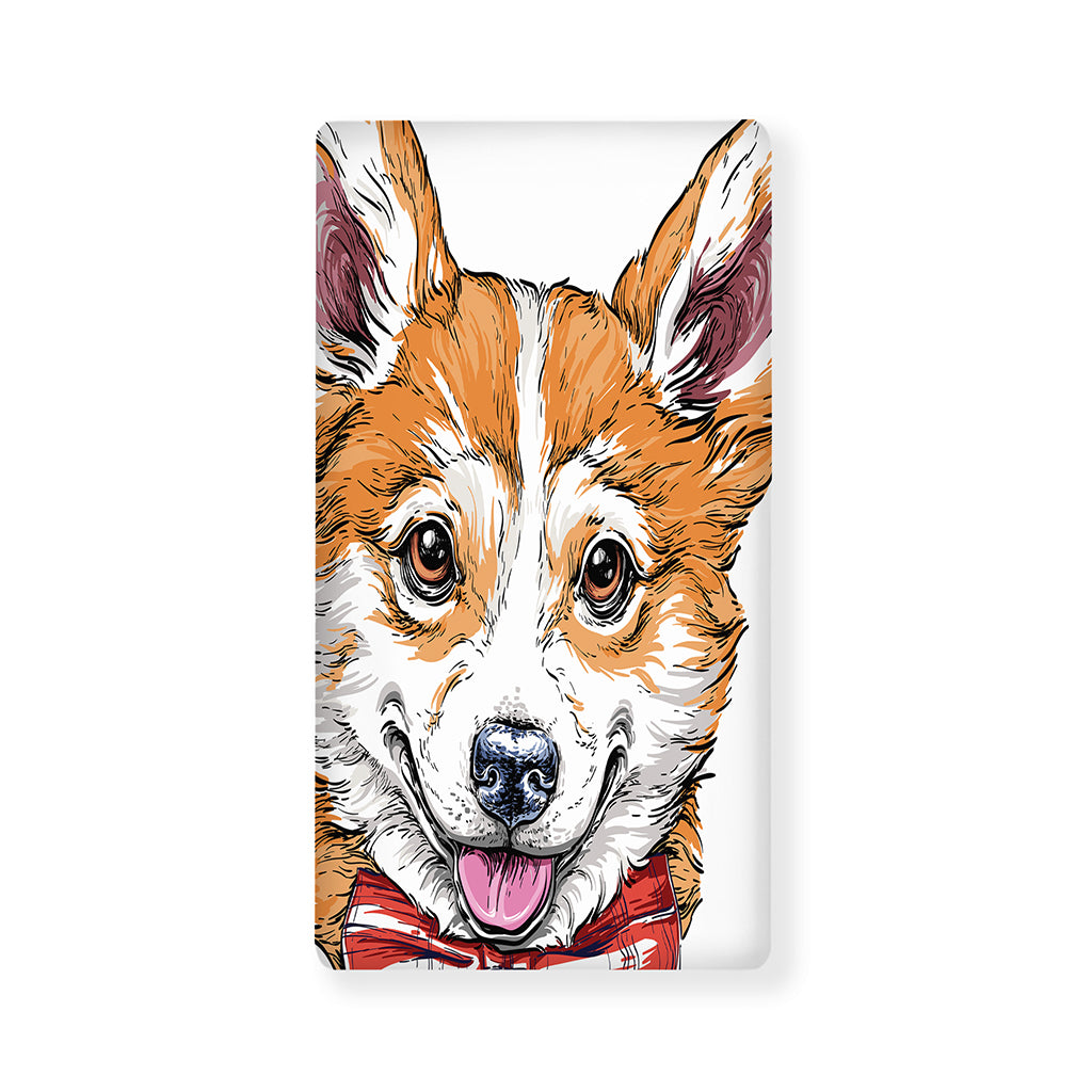 Hipster Pembroke Welsh Corgi Print Baby Crib Sheet