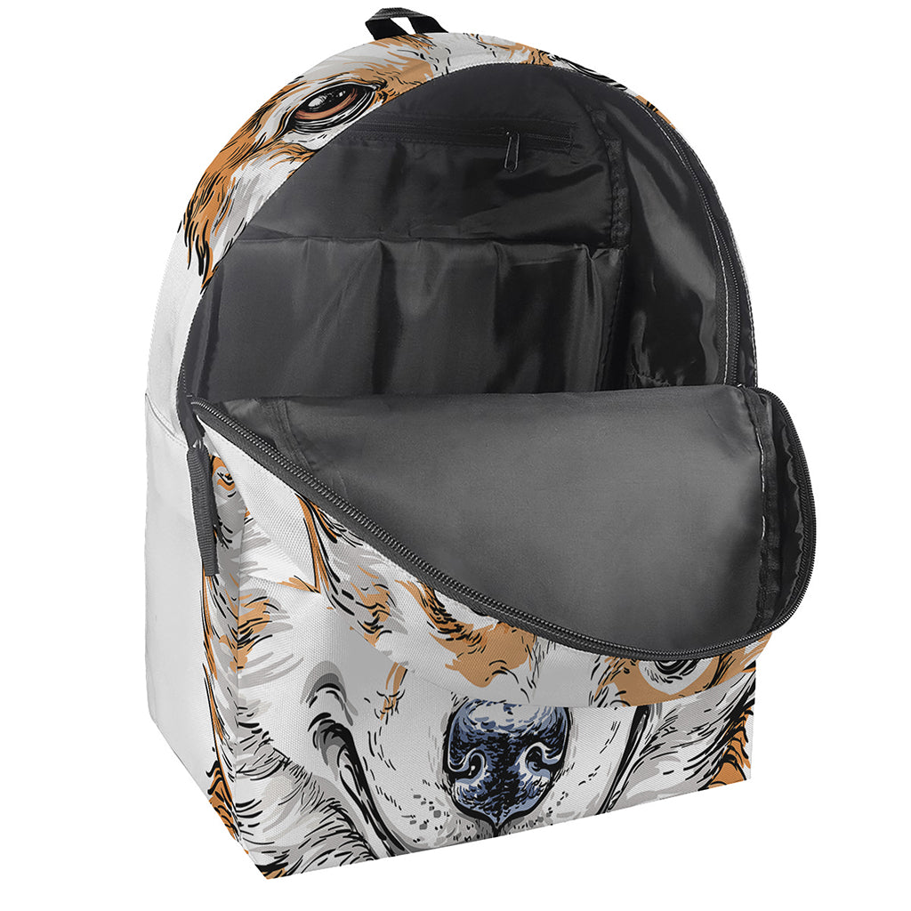 Hipster Pembroke Welsh Corgi Print Backpack