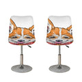 Hipster Pembroke Welsh Corgi Print Bar Stool Covers