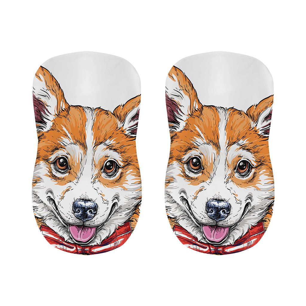 Hipster Pembroke Welsh Corgi Print Bar Stool Covers