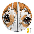Hipster Pembroke Welsh Corgi Print Basketball
