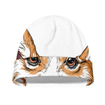 Hipster Pembroke Welsh Corgi Print Beanie