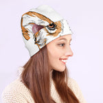 Hipster Pembroke Welsh Corgi Print Beanie