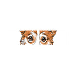 Hipster Pembroke Welsh Corgi Print Bed Runner