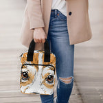 Hipster Pembroke Welsh Corgi Print Bible Tote Bag
