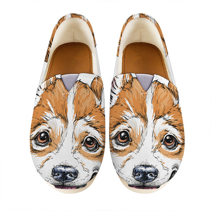 Hipster Pembroke Welsh Corgi Print Casual Shoes