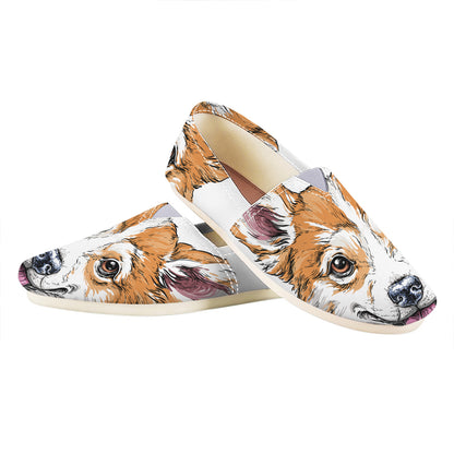 Hipster Pembroke Welsh Corgi Print Casual Shoes