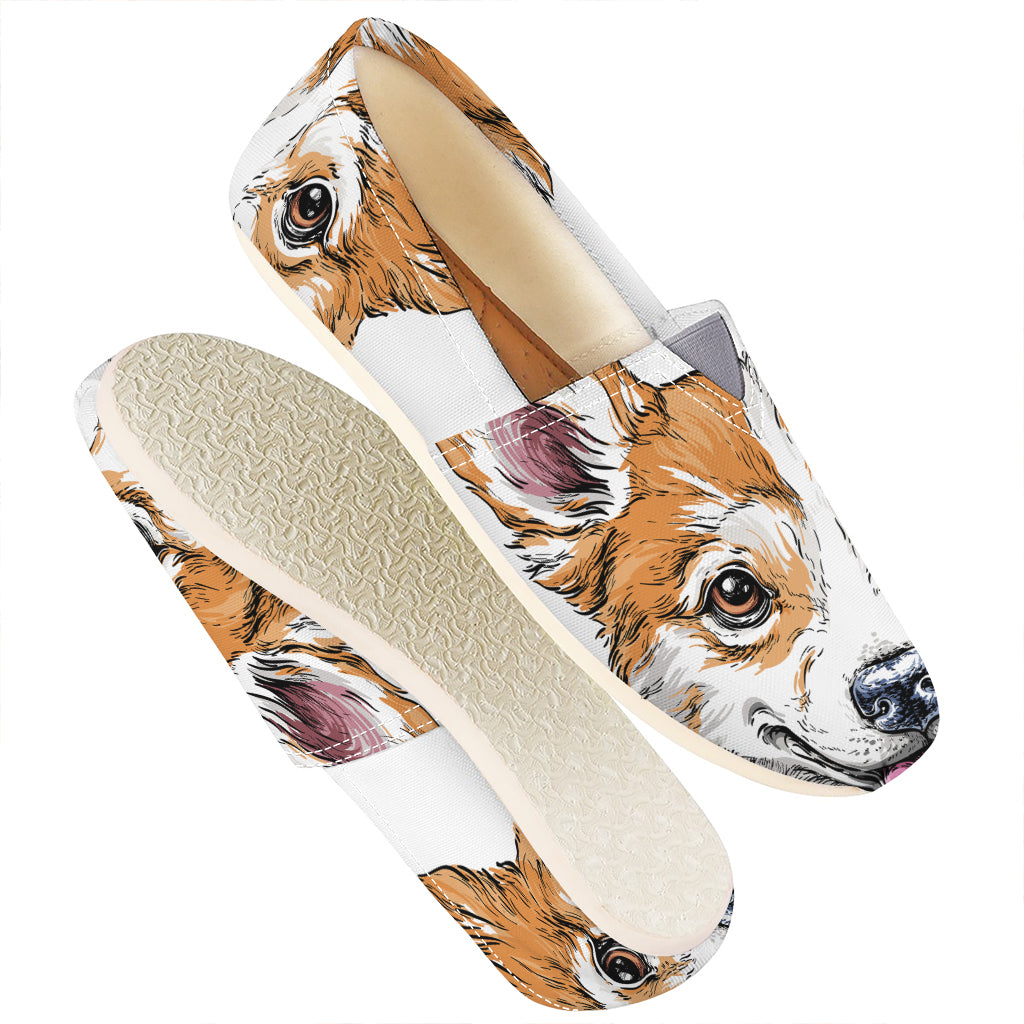 Hipster Pembroke Welsh Corgi Print Casual Shoes