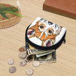 Hipster Pembroke Welsh Corgi Print Coin Purse