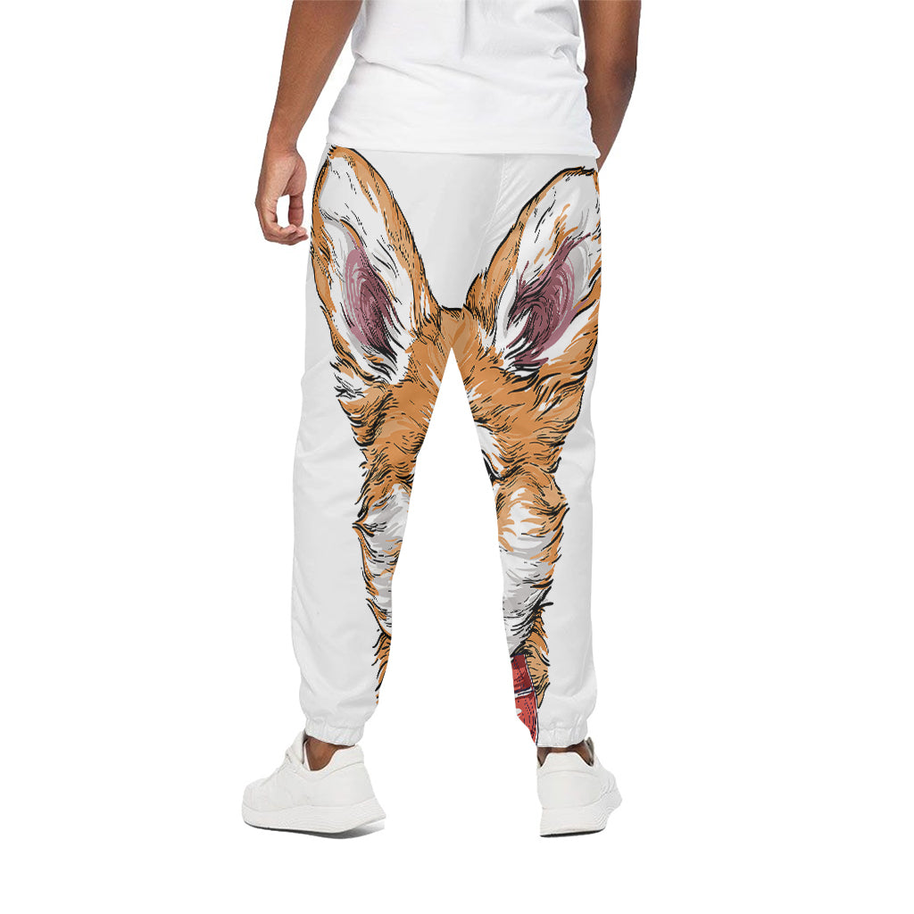 Hipster Pembroke Welsh Corgi Print Cotton Pants