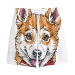 Hipster Pembroke Welsh Corgi Print Cotton Shorts