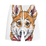 Hipster Pembroke Welsh Corgi Print Cotton Shorts