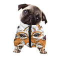 Hipster Pembroke Welsh Corgi Print Dog Zip Up Jacket