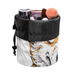 Hipster Pembroke Welsh Corgi Print Drawstring Makeup Bag