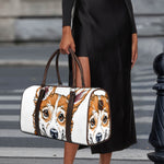 Hipster Pembroke Welsh Corgi Print Duffle Bag