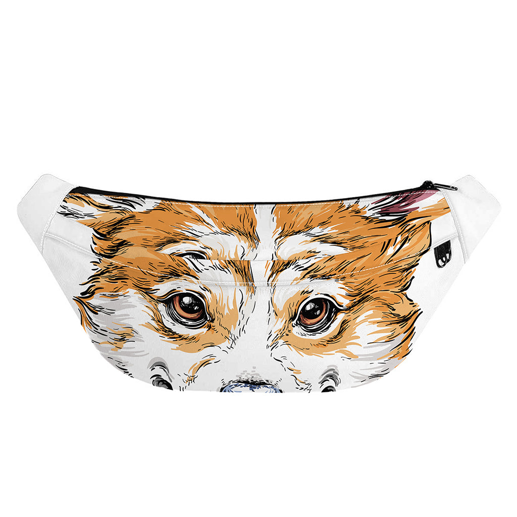 Hipster Pembroke Welsh Corgi Print Fanny Pack