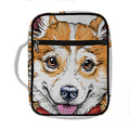 Hipster Pembroke Welsh Corgi Print Front Pocket Bible Bag