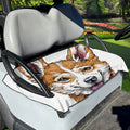 Hipster Pembroke Welsh Corgi Print Golf Cart Seat Cover