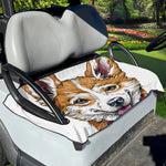Hipster Pembroke Welsh Corgi Print Golf Cart Seat Cover