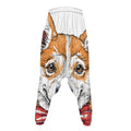 Hipster Pembroke Welsh Corgi Print Hammer Pants