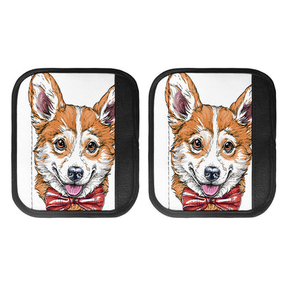 Hipster Pembroke Welsh Corgi Print Handle Covers