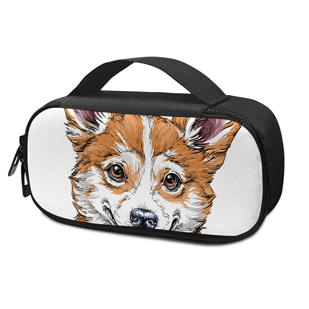 Hipster Pembroke Welsh Corgi Print Insulin Cooler Travel Case